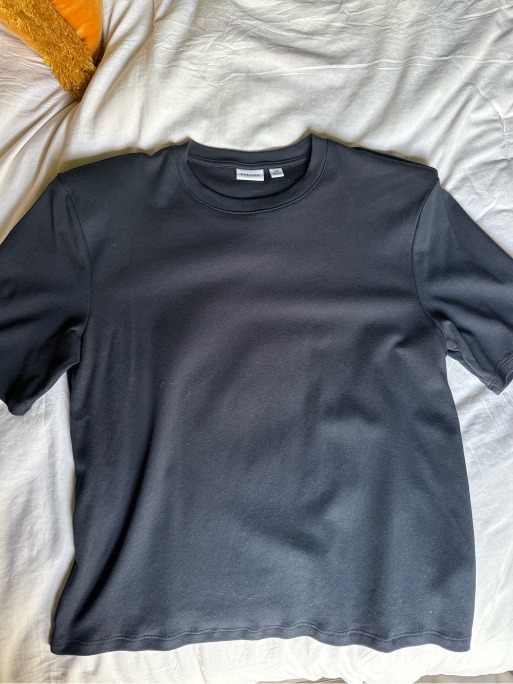 Babaton Black Short Sleeve Crew Neck Tee